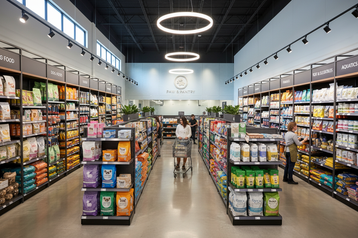 Pet shop physical. Big store.